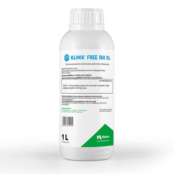 herbicide Nufarm KLINIK FREE 360 SL 1L glifosat neuf