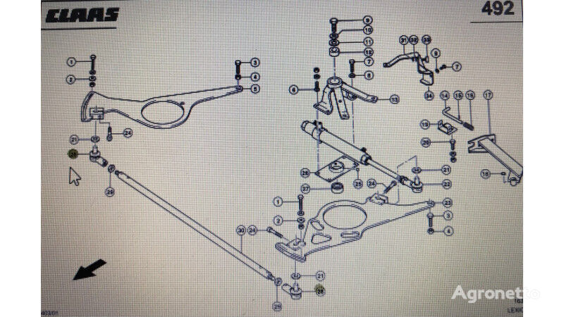 autre pièce détachée de transmission przegub 00 0669 037 pour moissonneuse-batteuse Claas  Lexion 580 480