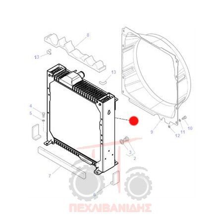 PSYGEIO NERHOY 6497-6497-7497-7499 AGCO 4279987M4 pour tracteur à roues Massey Ferguson