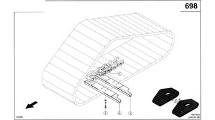 chenille en acier 0007562314 pour moissonneuse-batteuse Claas Lexion 580