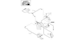 tuyau hydraulique 87310107 pour tracteur à roues New Holland T6010 T6070